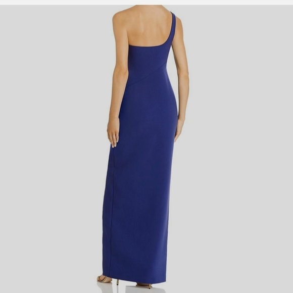 Revolve Likely NWT Camden One Shoulder Thigh Slit Long Maxi Gown Blue Size 10 - Picture 3 of 12